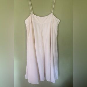 Elegant Cream Spaghetti Strap Dress